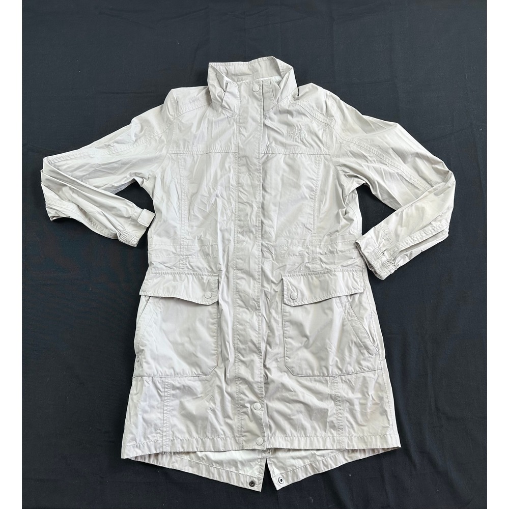 The North Face City Breeze Rain Parka II Jacket Beige Tan Womens Large